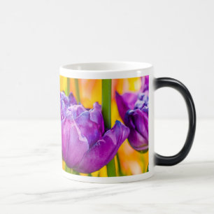 Caneca Mágica Tulipas Enchendo Rosa Profundo