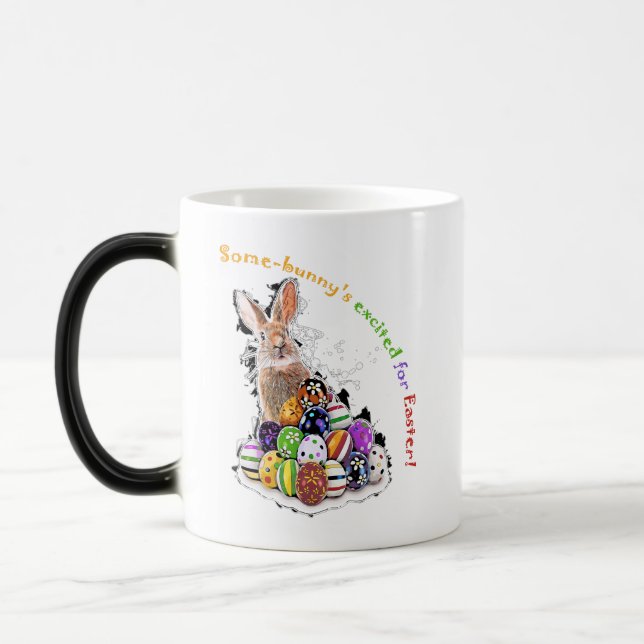 Caneca Mágica Um coelhinho está animado pela Páscoa! (Esquerda)