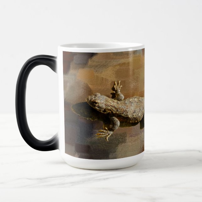Caneca Mágica Um Lagarto Café (Esquerda)