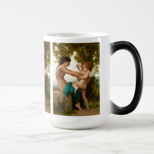 Caneca Mágica Uma Jovem Se Defendendo Contra Eros