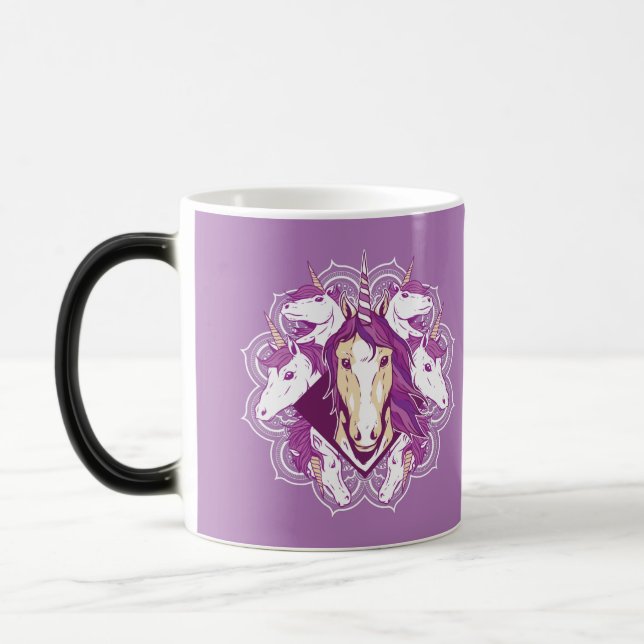 Caneca Mágica Unicorn Mandala (Esquerda)