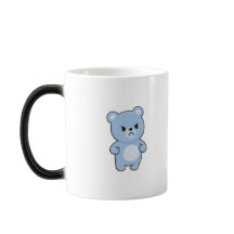 Urso Bravo Estilo Kawaii Mínimo