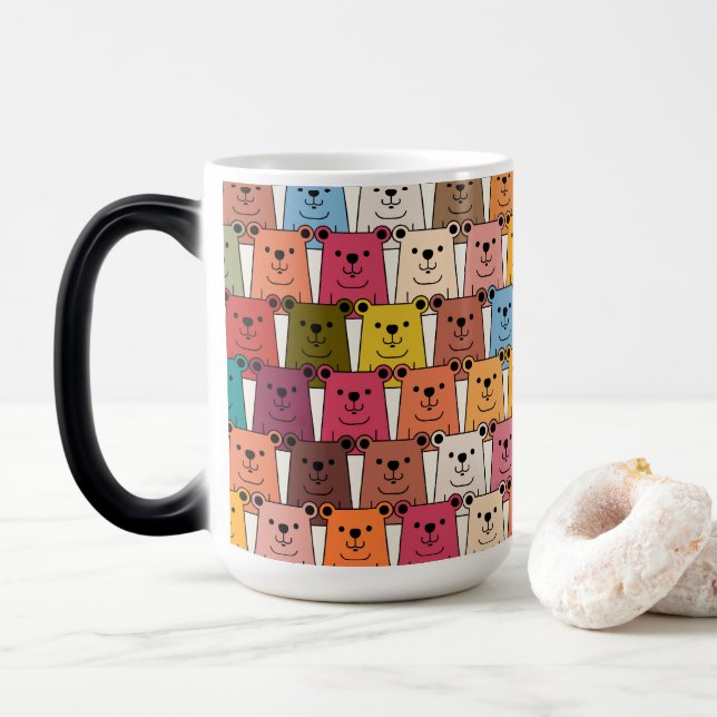 Caneca Mágica Urso de Teddy (Com Donut)