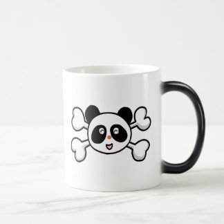Caneca Mágica urso panda Caveira e Crossbones