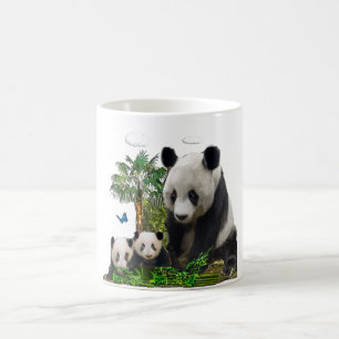 Caneca Mágica Ursos Panda