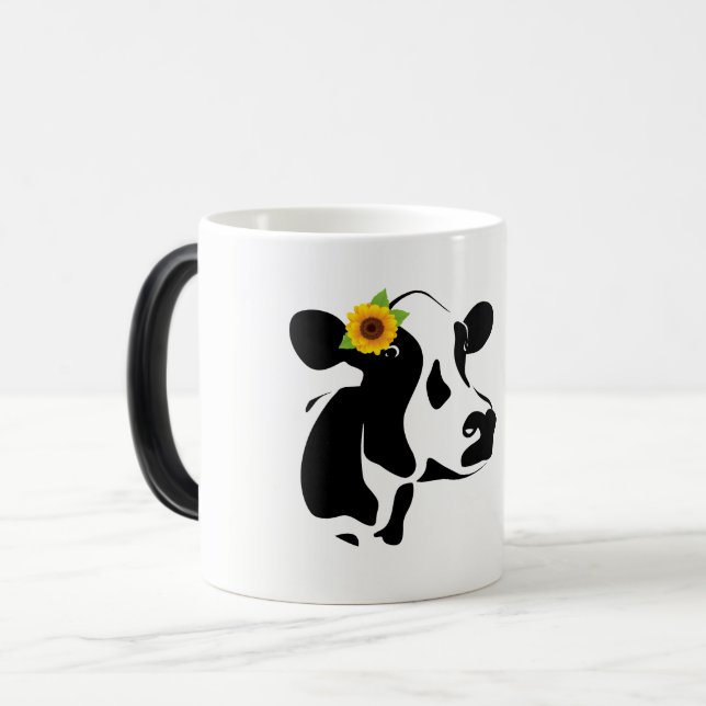 Caneca Mágica Vaca Clássica, Tem Cookies Coffee Mug (Frente Esquerda)