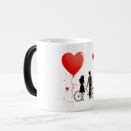 Caneca Mágica Valentines Day Hearts