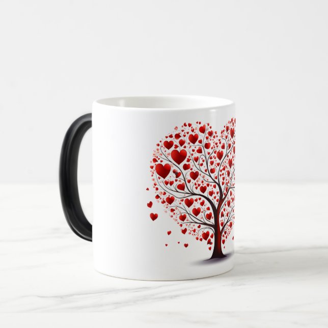 Caneca Mágica Valentines Day Hearts (Frente Esquerda)