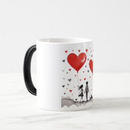 Caneca Mágica Valentines Day Hearts