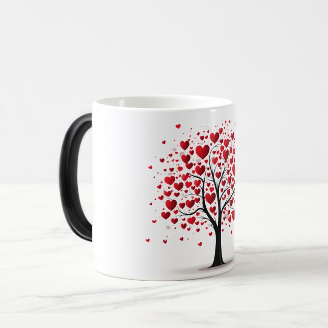 Caneca Mágica Valentines Day Hearts (Frente Esquerda)