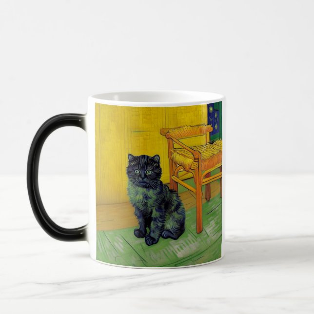 Caneca Mágica Van Gogh Black Cat (Esquerda)