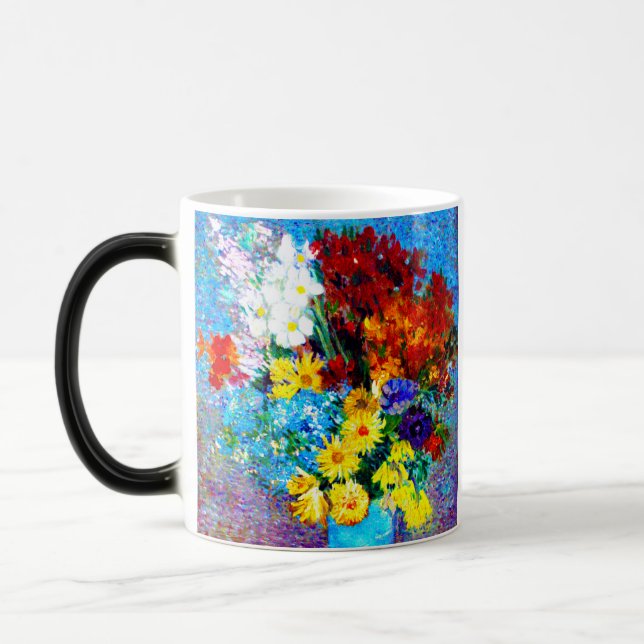 Caneca Mágica Van Gogh Flores num Vaso Azul (Esquerda)