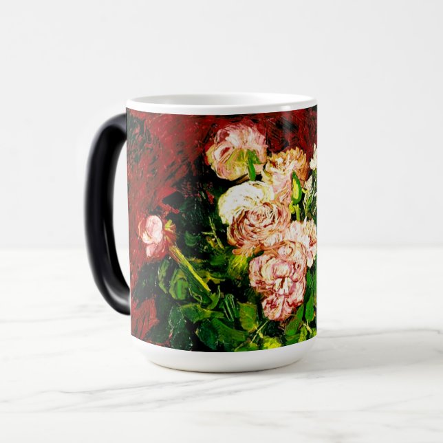 Caneca Mágica Van Gogh Peonies e Rosas (Frente Esquerda)