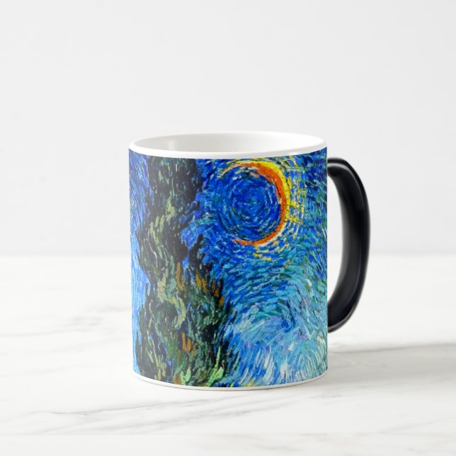 Caneca Mágica Van Gogh Road com Cypress e Star (Frente Esquerda)