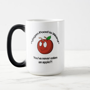Caneca Mágica Vegan Comida é estranho