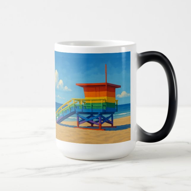 Caneca Mágica Venice Beach Rainbow Lifeguard Stand (Direita)