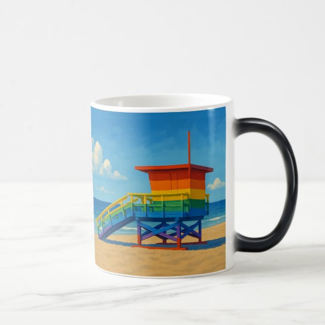 Caneca Mágica Venice Beach Rainbow Lifeguard Stand (Direita)