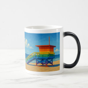 Caneca Mágica Venice Beach Rainbow Lifeguard Stand