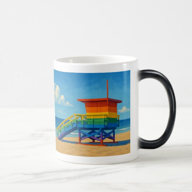 Caneca Mágica Venice Beach Rainbow Lifeguard Stand (Direita)