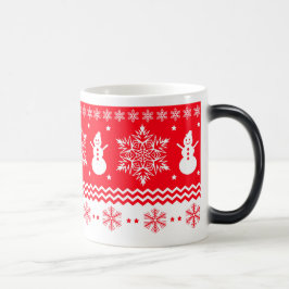 Caneca Mágica Vermelho e White Christmas