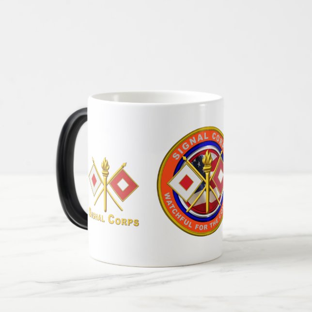 Caneca Mágica Veterano de Signal Corps   (Frente Esquerda)