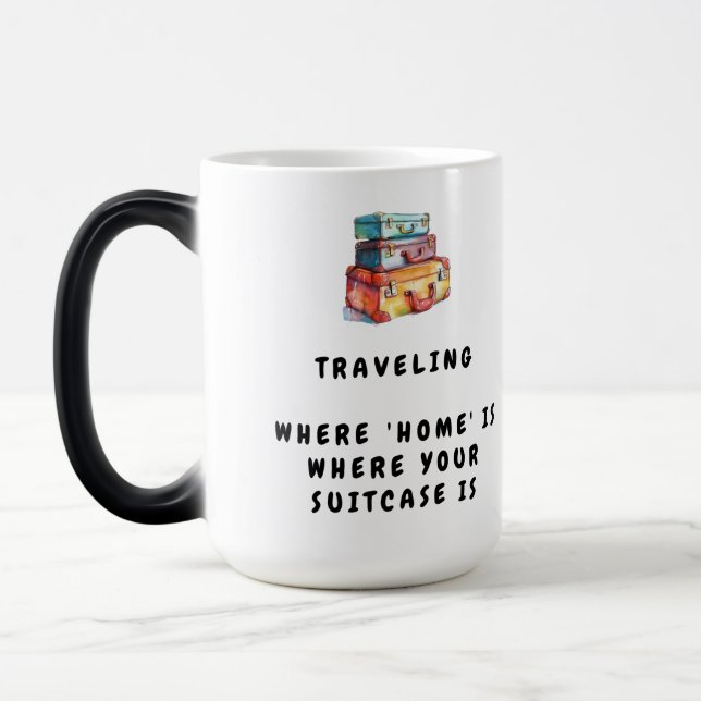 Caneca Mágica Viajando: onde 'casa' está a sua mala (Esquerda)