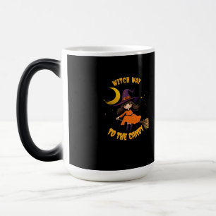 Caneca Mágica vibrações ruins de abóbora-bruxa