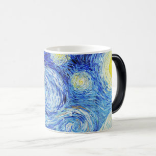 Caneca Mágica Vincent Van Gogh, pintura A Noite Estrelada