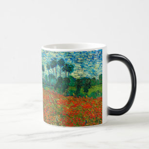 Caneca Mágica Vincent Van Gogh Poppy Field Floral Vintage Art