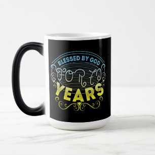 Caneca Mágica vintage Funny, 70 anos dizendo citação