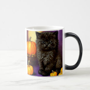 Caneca Mágica Vintage Halloween Kitten