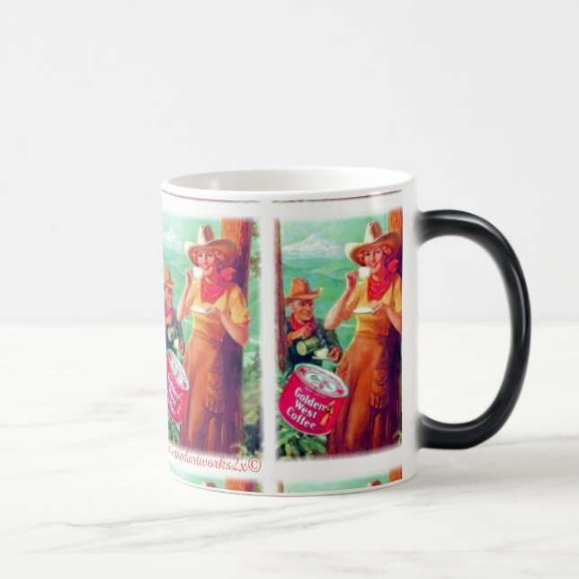 Caneca Mágica Vintage Ouro West Coffee (Direita)