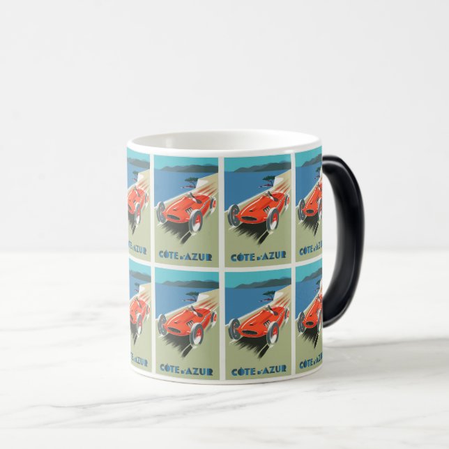 Caneca Mágica Vintage Racing na França Côte d'Azur (Frente Esquerda)