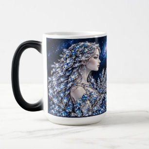 Caneca Mágica Virgem Cristal de Prata Coleção Luxo