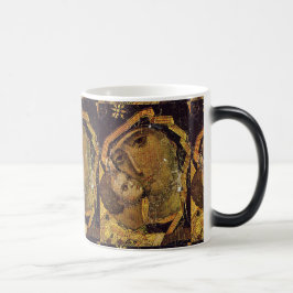 Caneca Mágica Virgem de Kiev Ucrânia Madonna MorphingMug Closeup