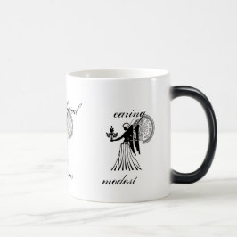 Caneca Mágica Virgo personalizável traça o estilo grego Zodiac