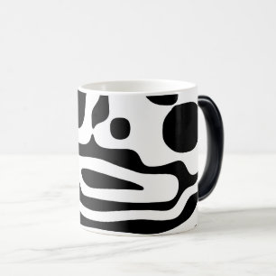 Caneca Mágica Vise Grip: Abstrato preto e branco