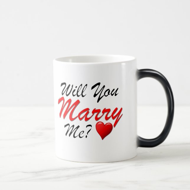Caneca Mágica Você casar-me-á? (Direita)