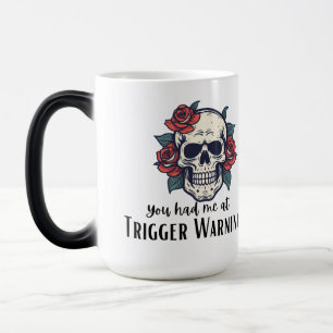 Caneca Mágica Você Me Conquistou com Aviso de Gatilho, Clube do 