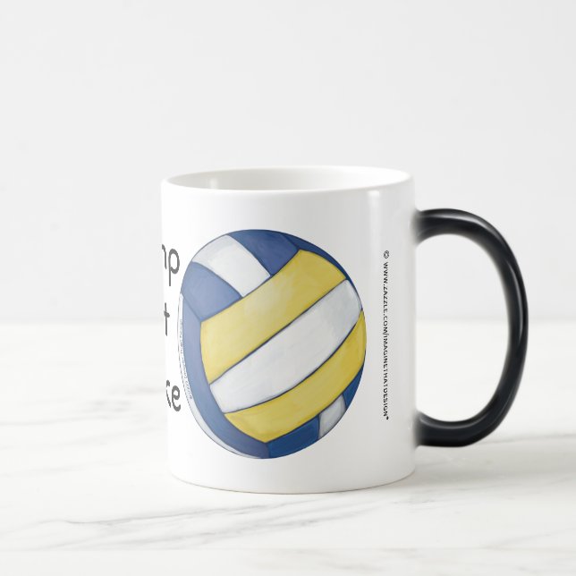 Caneca Mágica Voleibol, Set, Spike. (Direita)