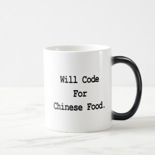 Caneca Mágica vou programar por comida chinesa