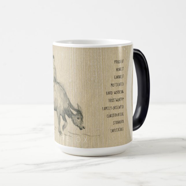Caneca Mágica W Buffalo Child Chinese Ox Year 2021 Personality M (Frente Esquerda)