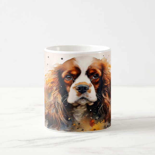 Caneca Mágica Watercolor Dog Mug Wrap (Centro)