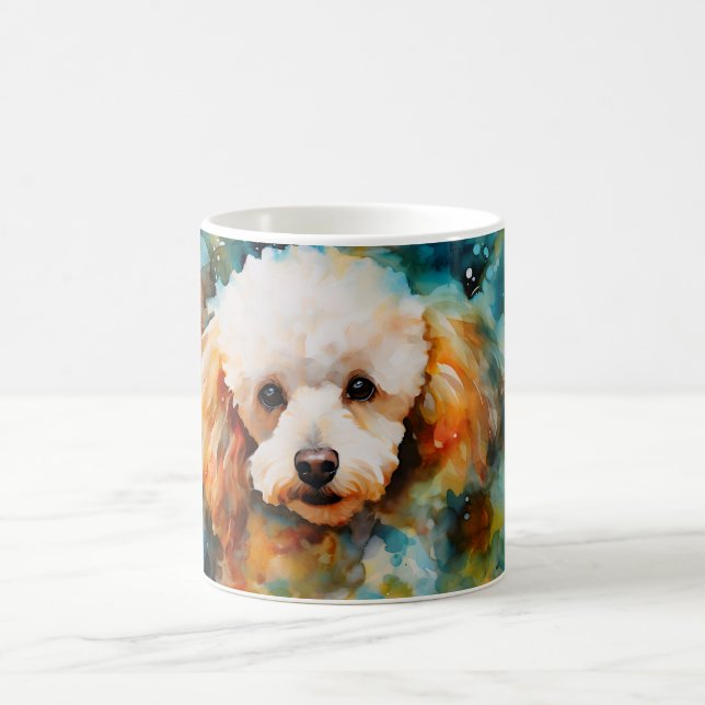Caneca Mágica Watercolor Dog Mug Wrap (Centro)