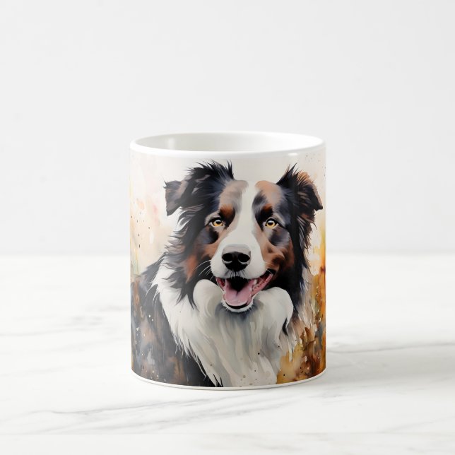 Caneca Mágica Watercolor Dog Mug Wrap (Centro)