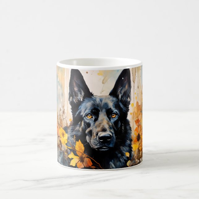 Caneca Mágica Watercolor Dog Mug Wrap (Centro)