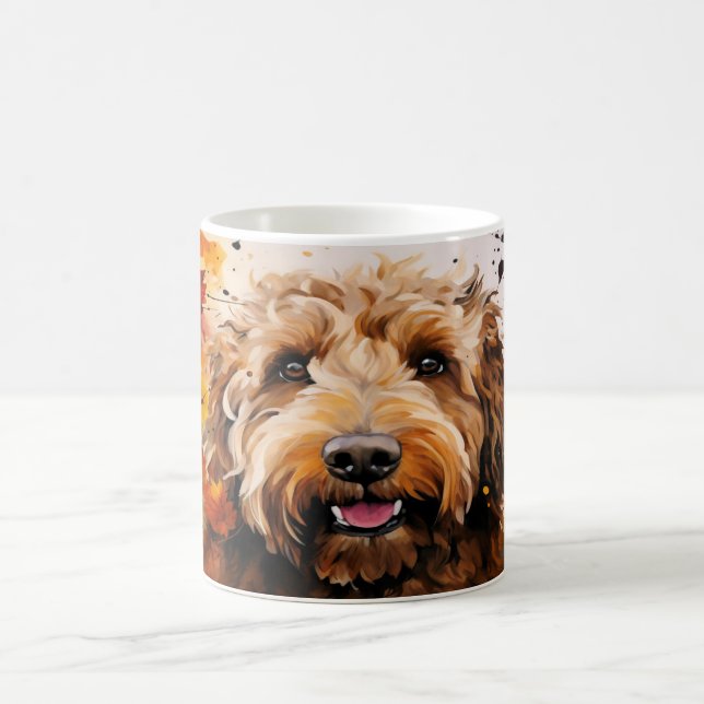 Caneca Mágica Watercolor Dog Mug Wrap (Centro)