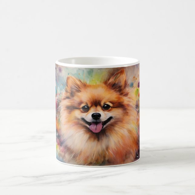 Caneca Mágica Watercolor Dog Mug Wrap (Centro)