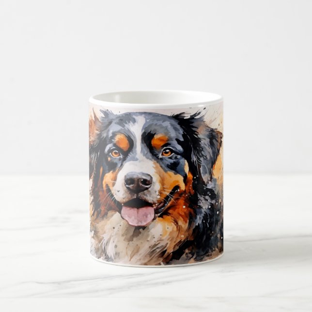 Caneca Mágica Watercolor Dog Mug Wrap (Centro)