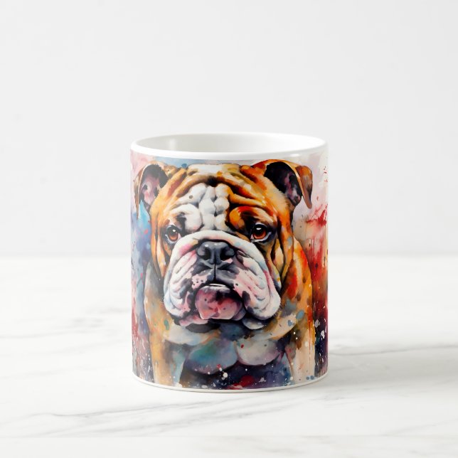 Caneca Mágica Watercolor Dog Mug Wrap (Centro)